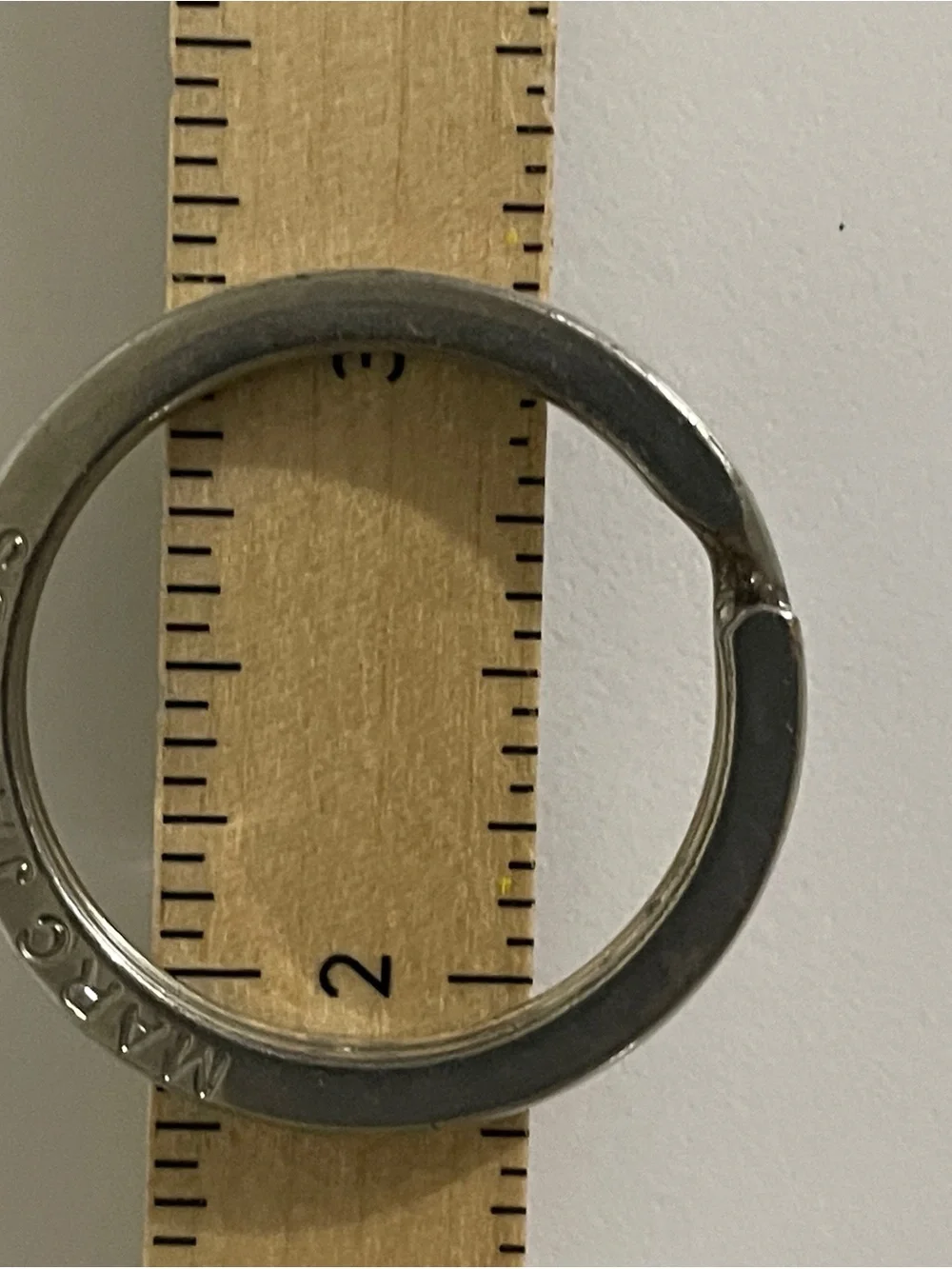 Marc Jacobs Silver Logo Ring Key Holder